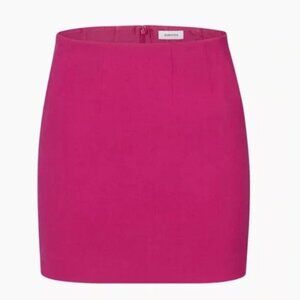 Aritzia Babaton Kinsley Mini Skirt in Granita Pink